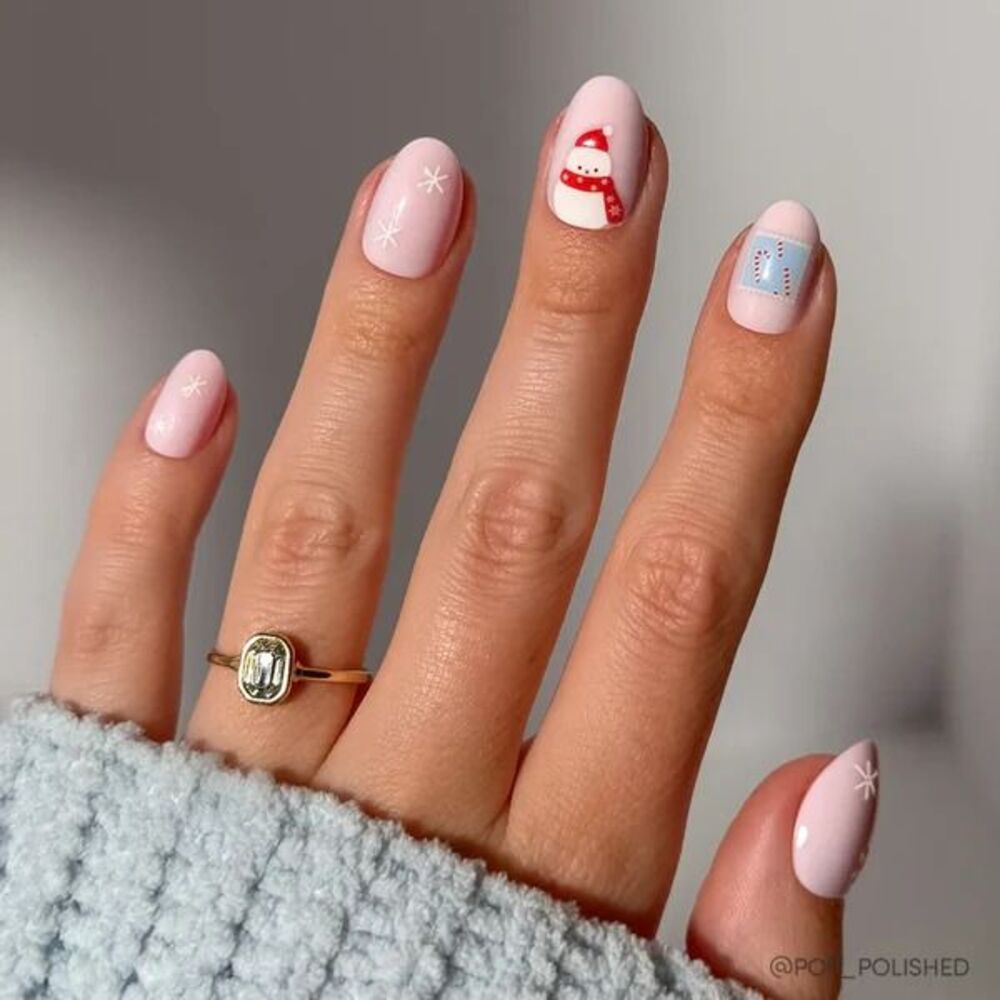 Glamnetic Press-On Nails Short Oval Cocoa & Kisses